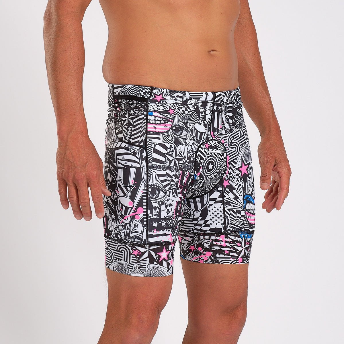 Zoot Sports Triathlon Bottoms Mens LTD Triathlon 7 Inch Short - American Rebel