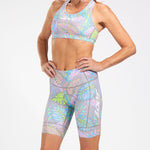 Zoot Sports Triathlon Bottoms Womens LTD Triathlon 8 Inch Short -  Live Aloha