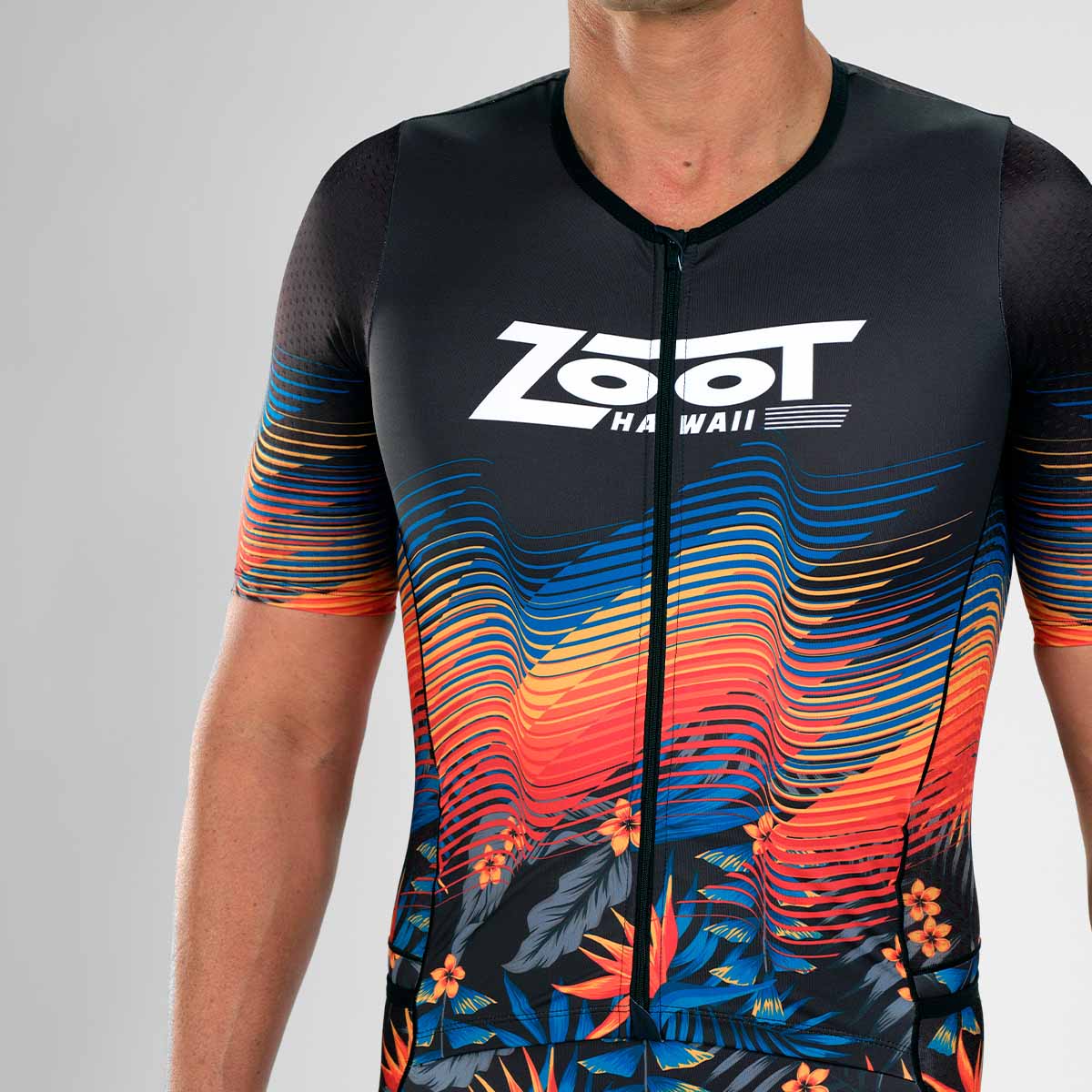 Zoot Tri Aero Full Zip Racesuitキャップ付き！ Men's Elite 2.0 Tri Aero FZ Racesuit - Black