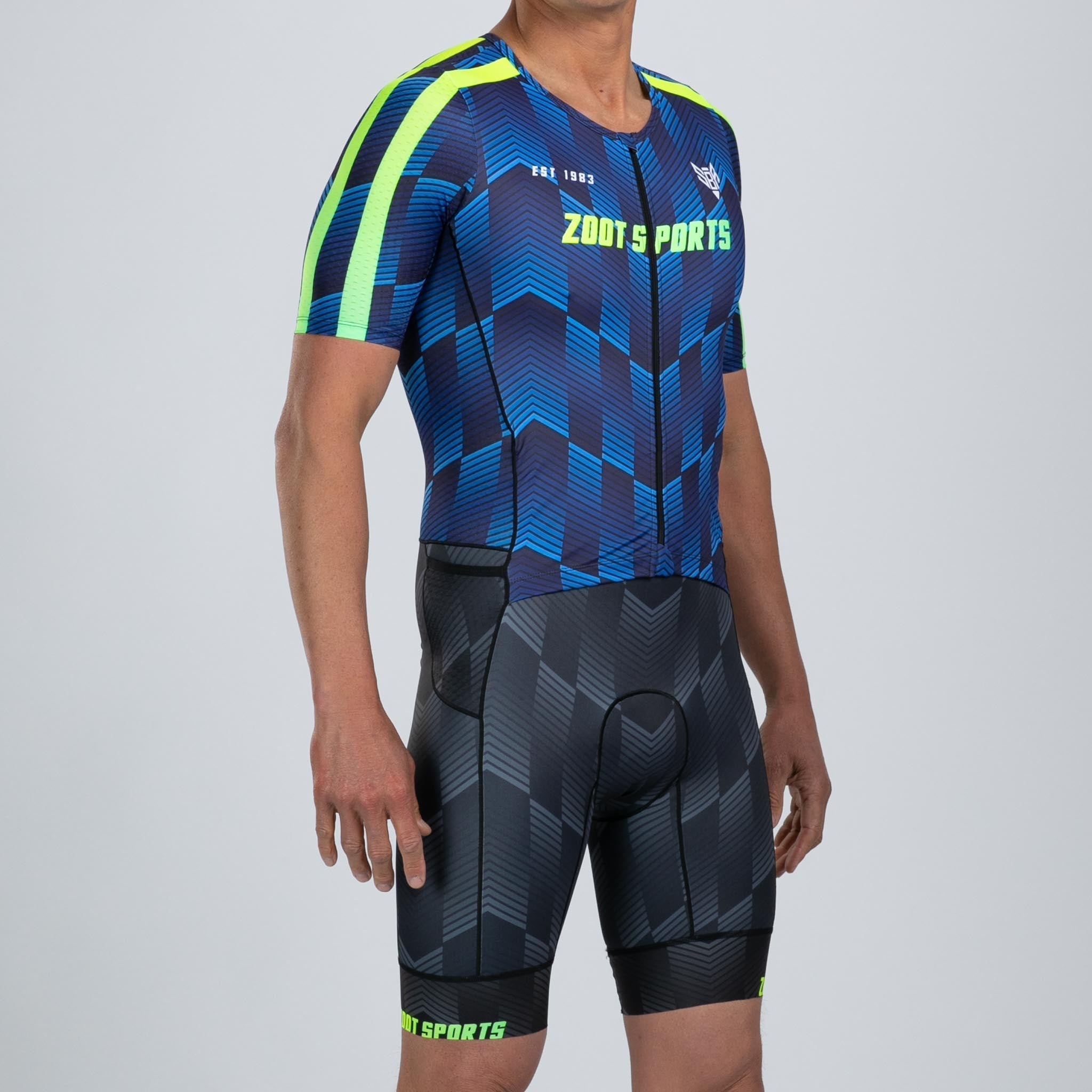 Zoot Sports TRI RACESUITS Mens LTD Tri Aero Full Zip Racesuit - Speedway