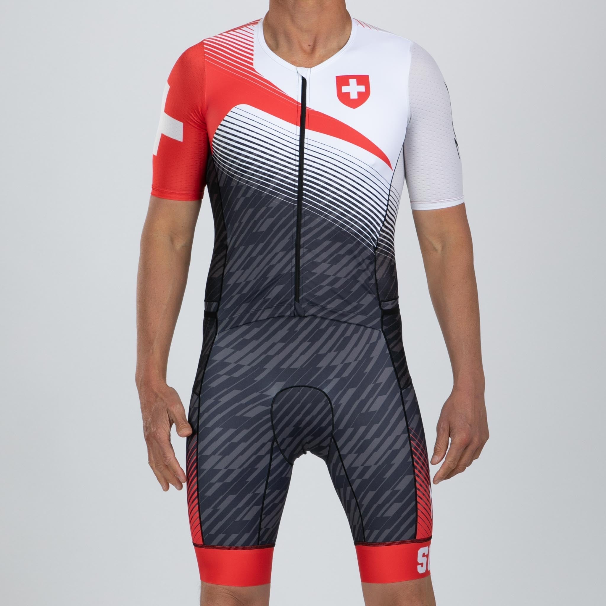 Zoot Sports TRI RACESUITS Men's Ltd Tri Aero Fz Racesuit - Switzerland