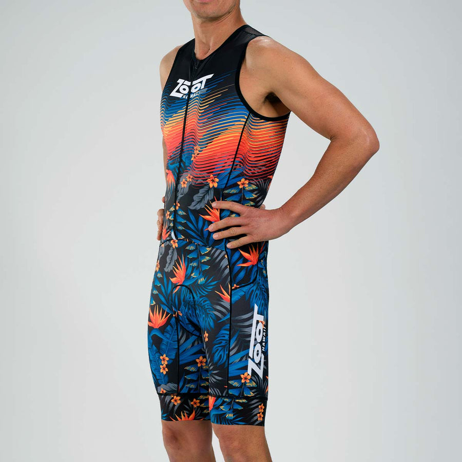 Mens LTD Triathlon Sleeveless Full Zip Racesuit - 40 Years Zoot Sports ...