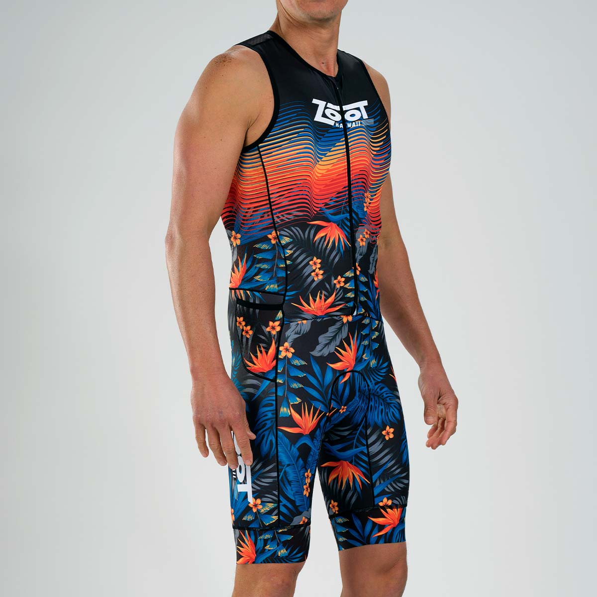 Zoot Sports Triathlon Racesuits Mens LTD Triathlon Sleeveless Full Zip Racesuit - 40 Years