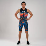 Zoot Sports Triathlon Racesuits Mens LTD Triathlon Sleeveless Full Zip Racesuit - 40 Years