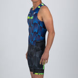 Zoot Sports TRI RACESUITS Mens LTD Tri Sleeveless Full Zip Racesuit - Speedway