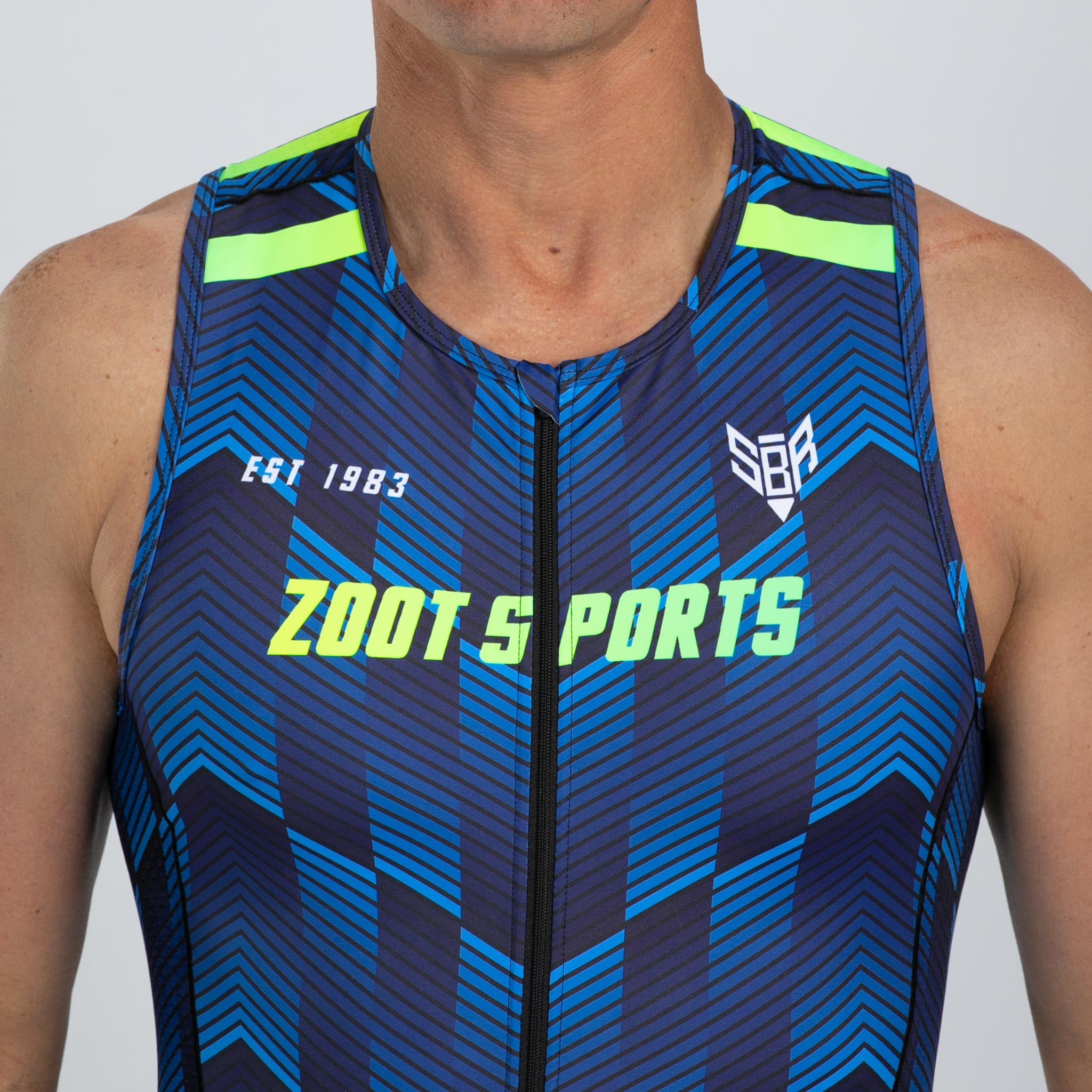 Zoot Sports TRI RACESUITS Mens LTD Tri Sleeveless Full Zip Racesuit - Speedway