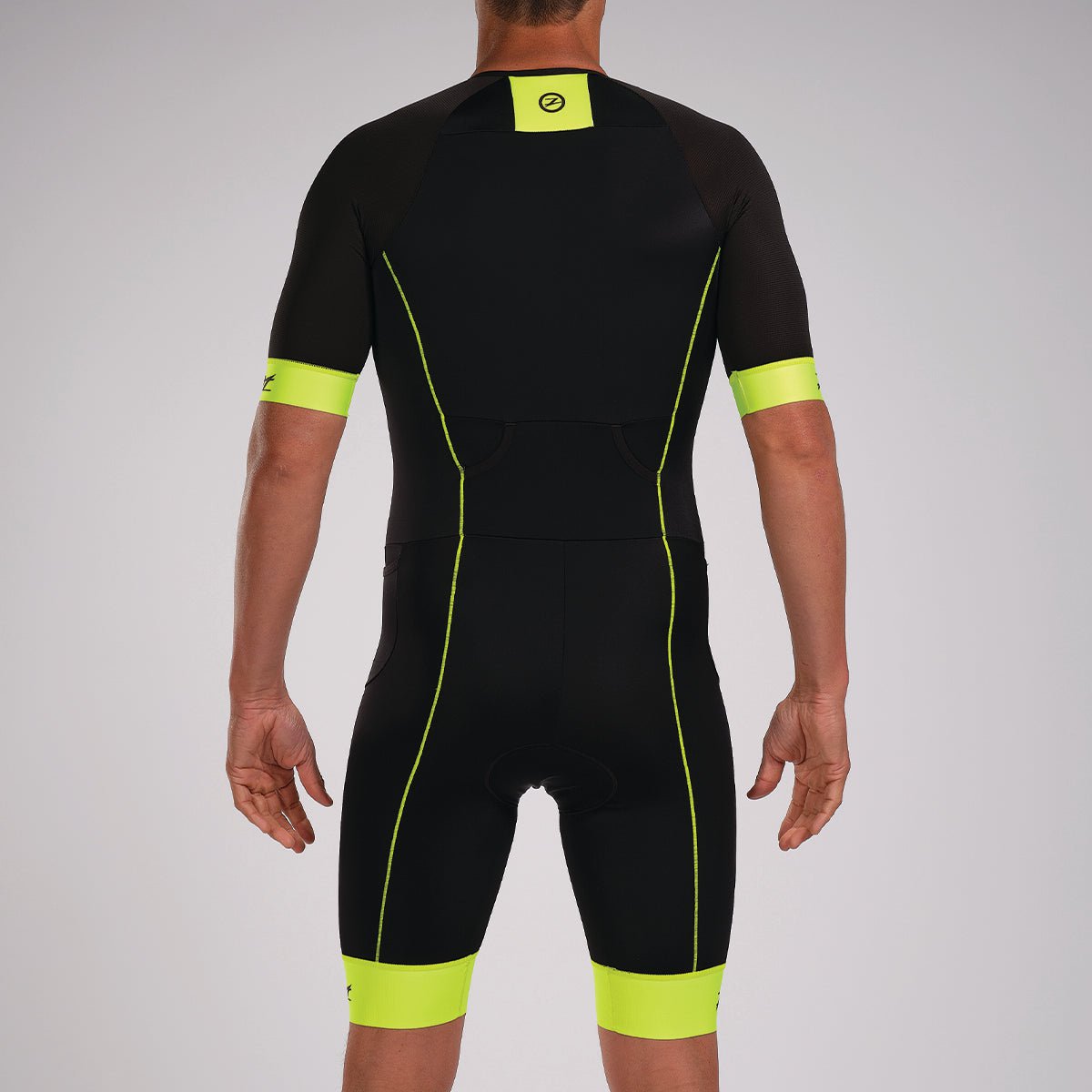 Zoot Sports Triathlon Racesuits Mens Core Plus Aero Racesuit Safety Yellow
