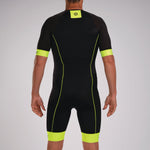Zoot Sports Triathlon Racesuits Mens Core Plus Aero Racesuit Safety Yellow