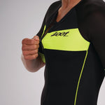Zoot Sports Triathlon Racesuits Mens Core Plus Aero Racesuit Safety Yellow