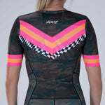 Zoot Sports TRI RACESUITS Womens LTD Triathlon Aero  Full Zip Racesuit - Cali Camo