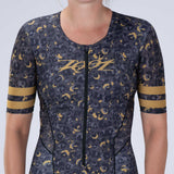 Zoot Sports TRI RACESUITS Womens LTD Triathlon Aero  Full Zip Racesuit - Cheetah