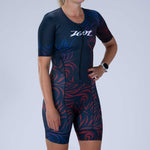 Zoot Sports TRI RACESUITS Women's Ltd Tri Aero Fz Racesuit - Phoenix