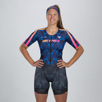 Zoot Sports TRI RACESUITS Womens LTD Tri Aero Full Zip Racesuit - Speedway