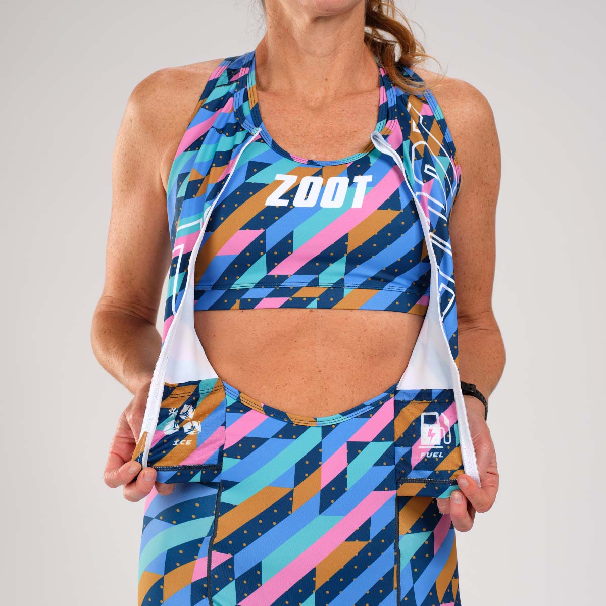 Zoot Sports Triathlon Racesuits Womens LTD Triathlon Sleeveless Full Zip Racesuit - Unbreakable