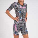 Zoot Sports Triathlon Racesuits Womens LTD Triathlon Aero Full-Zip Racesuit - American Rebel