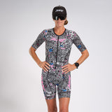 Zoot Sports Triathlon Racesuits Womens LTD Triathlon Aero Full-Zip Racesuit - American Rebel