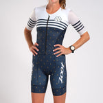 Zoot Sports Triathlon Racesuits Womens LTD Triathlon Aero Full-Zip Racesuit - Anchors Away