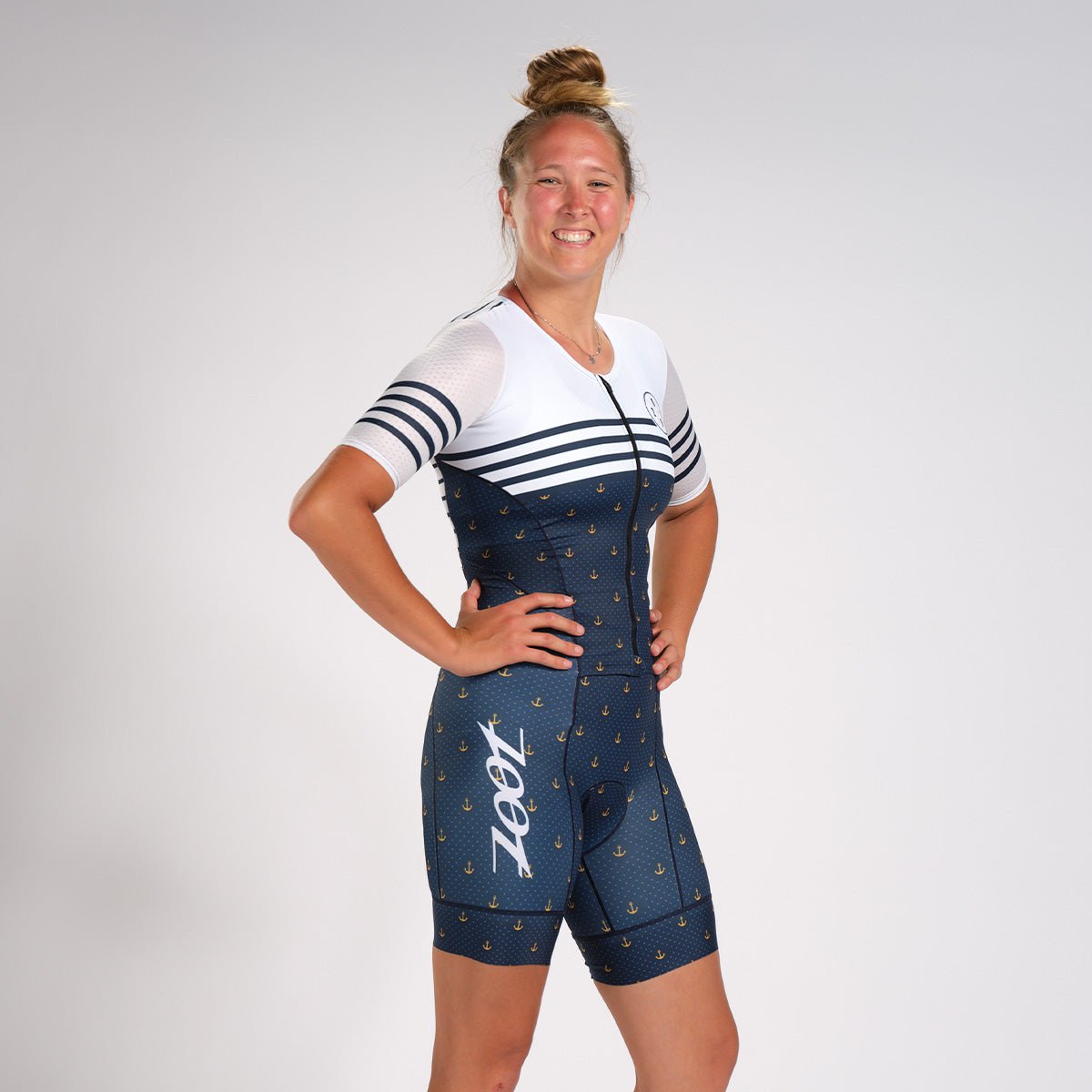 Zoot Sports Triathlon Racesuits Womens LTD Triathlon Aero Full-Zip Racesuit - Anchors Away