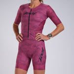 Zoot Sports Triathlon Racesuits Womens LTD Triathlon Aero Full Zip Racesuit - Digi Camo