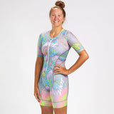Zoot Sports Triathlon Racesuits Womens LTD Triathlon Aero Full Zip Racesuit -  Live Aloha