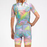 Zoot Sports Triathlon Racesuits Womens LTD Triathlon Aero Full Zip Racesuit -  Live Aloha
