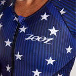 Zoot Sports TRI RACESUITS WOMENS LTD TRI AERO FZ RACESUIT - STARS & STRIPES