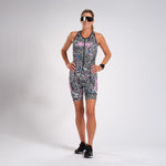 Zoot Sports Triathlon Racesuits Womens LTD Triathlon Sleeveless Full-Zip Racesuit - American Rebel