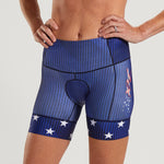 Zoot Sports TRI SHORTS WOMENS LTD TRI 6 " SHORT - STARS & STRIPES