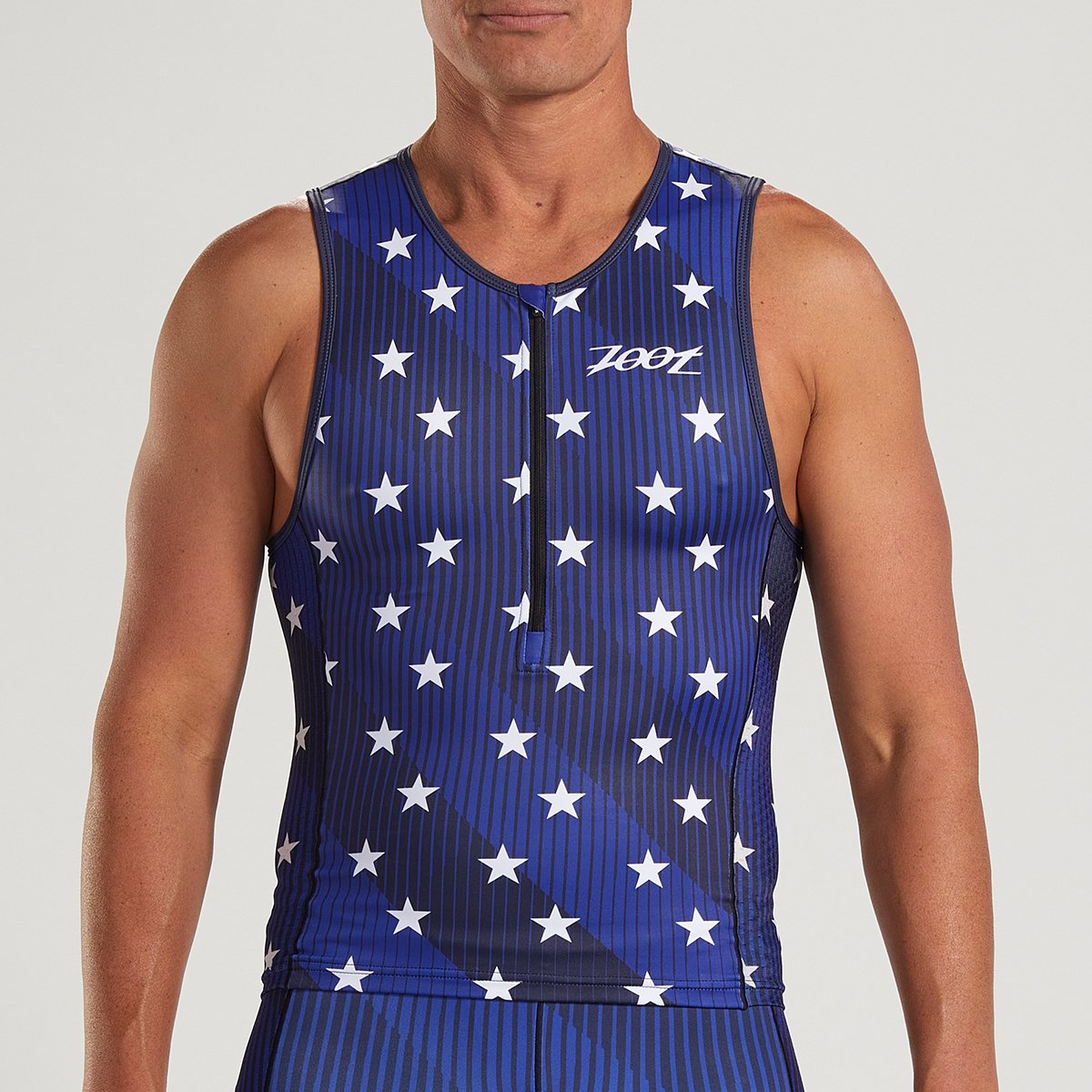 Zoot Sports Mens LTD Triathlon Tank - Stars & Stripes