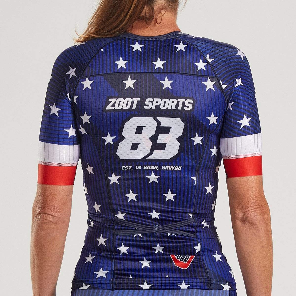 Zoot Sports TRI TOPS WOMENS LTD TRI AERO JERSEY - STARS & STRIPES