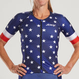 Zoot Sports Womens LTD Triathlon Aero Jersey - Stars & Stripes
